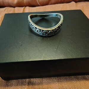 Sterling Silver 925 Balinese Scrolls Band Ring